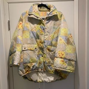 Urban Outfitters oversized Quilted printed nylon puffer jacket